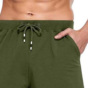 Shorts cargo décontractés pour hommes, taille élastique avec cordon de serrage, 4 poches, pantalon de survêtement d'été, vêtements pour hommes, shorts en coton - Product Image 3