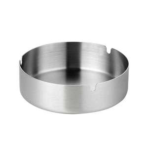 Cenicero Redondo de Acero Inoxidable de Diseño Clásico Marrón de Primera Calidad, Fácil de Limpiar, para Balcón, Jardín, Patio, Uso en Interiores, Disponible en Oferta - Product Image 4