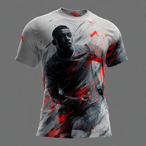 Football Sublimation 100% <b>Polyester</b> <b>Shirt</b> High Quality Football Playing Printed <b>T</b> <b>Shirts</b> Men Short Sleeve Sport Sublimation Tee - Product Image 5