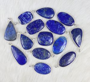 Pendentif Lapis bleu pendentif plaqué argent Lapis Lazuli pendentif en pierres précieuses pour les femmes bijoux de fête cadeau de mariage pour la mariée - Product Image 5