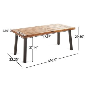 โต๊ะรับประทานอาหารกลางแจ้งเดลล่า - Product Image 4
