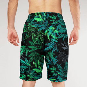 Shorts de bain pour hommes à motif géométrique, séchage rapide, taille élastique, décontractés, longueur courte, en polyester imprimé - Product Image 2
