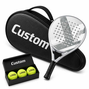 Raqueta de Pádel de Fibra de Carbono 3K OEM ODM, Núcleo de EVA Termoformado, Raqueta de Tenis de Pádel con Logotipo Personalizado, con Bolsa y Pelotas para Deportes - Product Image 4