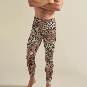New Factory Out Leopard Fabric Printed Gym Pant Legging 100% Performance Polyester Gym Pant For Speed Box Jump - Product Image 2