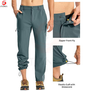 Men's Lightweight <b>Cargo</b> Pants Premium Cotton Relaxed Fit Multi Pocket Utility Trousers Casual <b>Work</b> Streetwear Outdoor Activities - Product Image 2