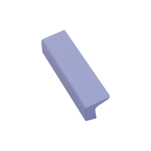 Aluminum Long Wardrobe Handle <b>Rounded</b> Edge Profile Pull Ceramic Finish Sky Blue Pink Black Sand White Gold Closet Hardware - Product Image 3