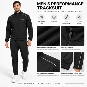 Traje de Entrenamiento de Fútbol para Hombre, Transpirable, de Secado Rápido, con Capucha, de Algodón Ecológico, OEM, Venta al Por Mayor, Etiqueta Privada Personalizada - Product Image 1