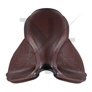 Silla de doma inglesa premium de cuero genuino con estructura de madera, duradera y de calidad superior. Productos ecuestres ingleses de Pakistán. - Product Image 6