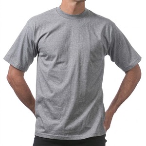 เสื้อยืดแขนสั้นระบายอากาศดี สีพื้นเรียบง่าย สินค้าขายดี ผ้าฝ้าย 100% 220 กรัม เสื้อเจอร์ซีย์สีเทา ทรงโอเวอร์ไซส์ คอกลม สำหรับผู้ชาย - Product Image 3