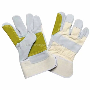 Guantes de Trabajo de Piel de Vacuno con Doble Palma, Resistentes, de Alto Rendimiento, Guantes de Trabajo Canadienses para Protección de Manos - Product Image 4