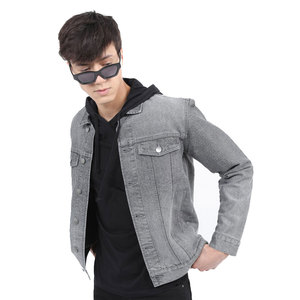 Vente directe d'usine, vente en gros, design de logo personnalisé, veste en jean pour homme de haute qualité, style décontracté vintage, 100% coton - Product Image 1