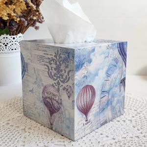 Caja de pañuelos de madera de bambú con estampado, caja de pañuelos de madera orgánica con estampado para cocina y baño, caja de pañuelos faciales al por mayor - Product Image 1