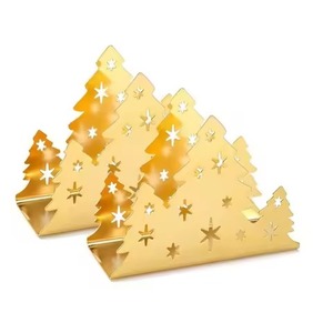 Luxury Finish Metal Napkin Stand For Dining Table And <b>Kitchen</b> Chic <b>Tissue</b> <b>Holder</b> For Home Office And Restaurant - Product Image 1