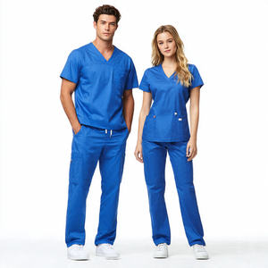Conjuntos de Uniformes Médicos Transpirables de Algodón de Punto de Alta Calidad, Uniformes de Hospital, Trajes de Enfermería con Color Personalizado - Product Image 1