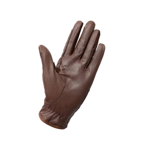 Gants d'équitation unisexes en cuir marron à doigts entiers, antidérapants, pour l'hiver, avec fermeture à boucle sécurisée - Product Image 6
