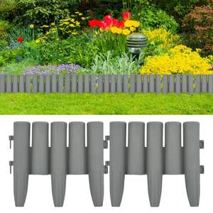 36 bordures de pelouse en PP gris 393.7 \ "Fournitures de jardin - Product Image 1