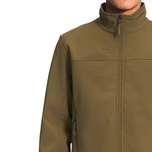 Veste Softshell personnalisée, vêtements de travail d'hiver pour hommes, coupe-vent, imperméable, doublée de polaire, fermeture éclair, pour les saisons fraîches - Product Image 4