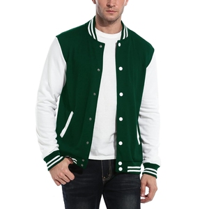 Varsity <b>Jacket</b> with <b>Sherpa</b> Lining Wool Body Faux Leather Sleeves Winter Warm Letterman Coat Custom Patches <b>Men</b> <b>Jacket</b> - Product Image 2