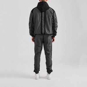 Conjunto de Chándal Cortavientos Personalizado, Chaqueta Ligera con Cierre y Pantalones Jogger, Ropa Deportiva de Dos Piezas Personalizada al por Mayor - Product Image 2