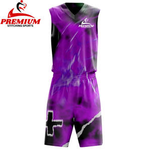 Uniforme de Baloncesto al por Mayor, Ropa Deportiva 100% Poliéster, Conjunto de Camiseta y Pantalones Cortos de Baloncesto Juvenil, Camiseta de Malla - Product Image 6