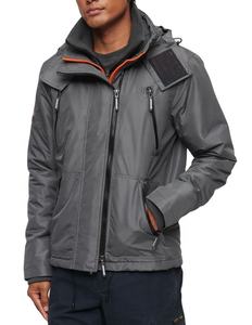 Veste coupe-vent de course en nylon personnalisée OEM Poches latérales Hiver Pull zippé Imperméable Sports d'extérieur Décoration Capuche - Product Image 1
