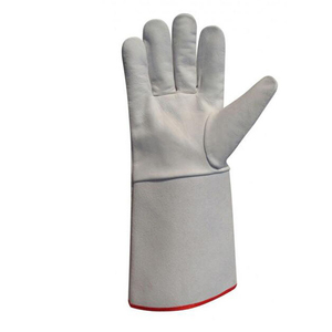 Gants de protection de travail en cuir de chèvre et croûte de vache, résistants à la chaleur et à l'abrasion, 14 pouces, pour soudage TIG/MIG, protection industrielle EPI - Product Image 6