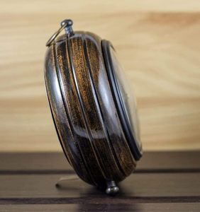 Handmade Wooden Table Clock Vintage <b>Desk</b> Clock <b>Rustic</b> Home Office Decor Silent Clock OEM Wholesale - Product Image 3