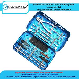 Oferta Especial: Kit Básico de Instrumentos Ortopédicos para Cirugía de Fragmentos Grandes y Placas de Trauma, Herramientas Quirúrgicas con Caja de Esterilización - Product Image 4