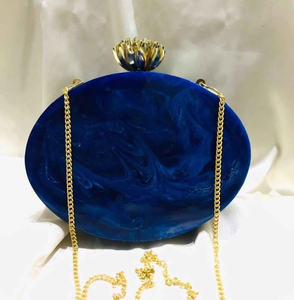 Stylish Resin Clutch Purse for Ladies Fashionable Accessory with Unique Aesthetic and Chain Decoration BY MULTI <b>CRAFT</b> - Product Image 5