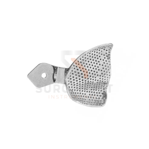 Plateau d'empreinte perforé en acier inoxydable allemand pour prothèses dentaires SI-OIS-0001 Certifié CE Classe I par Blush Surgical - Product Image 5