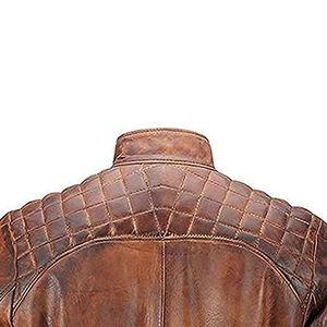 Veste d'hiver en cuir pour homme, veste de moto durable, veste streetwear à col carré, veste d'extérieur de qualité supérieure, personnalisable - Product Image 6