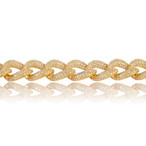 Pulsera de Plata de Ley 925 con Moissanita y Diamantes Engastados, Estilo Cubano Iced Out, Joyería Hip Hop, Regalo de Aniversario para Hombre - Product Image 5