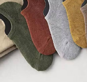 Chaussettes courtes pour hommes, mi-mollet, décontractées, douces, basses, antidérapantes, respirantes, pour l'été et l'automne, en nylon, vente en gros - Product Image 4