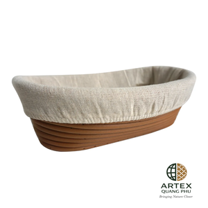 Oval Dough Proofing Basket <b>Set</b> Eco-Friendly Rattan Banneton for Bread <b>Baking</b> Vietnam ARTEX QUANG PHU - Product Image 3