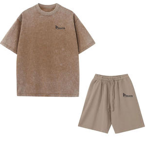 Conjuntos de Verano para Hombre de Alta Calidad, Camisetas de Cuello Redondo de Poliéster/Algodón, Pantalones Cortos Transpirables con Estampado Digital, Estilo Urbano, Hecho en Pakistán - Product Image 3