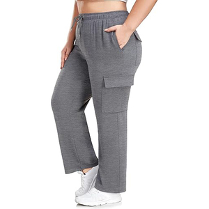 Pantalon cargo en coton pour femme, style streetwear, décontracté, coupe ample, 6 poches, vente en gros OEM - Product Image 6