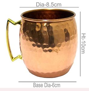 Premium Quality Copper Moscow Mule <b>Mugs</b> Made For Cold Cocktail Service In Kitchen Bar And Family Celebrations - Product Image 4