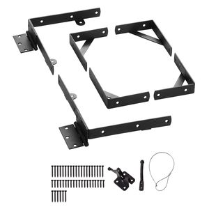 Kit de quincaillerie personnalisable pour support d'angle anti-affaissement de portail avec loquet et support de direction de corde pour cadre de portail - Product Image 3