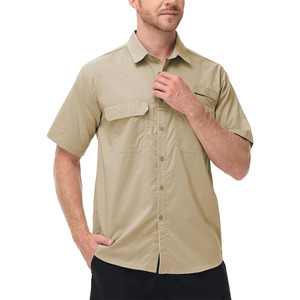 Chemise de pêche urbaine pour hommes, respirante, en coton et élasthanne, à manches longues, pour pêcheurs, streetwear - Product Image 5