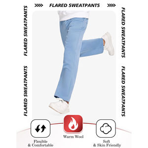 กางเกงผู้ชายแบบลำลองผ้าฝ้ายสั่งทำพิเศษ ผู้ผลิต OEM ขายส่ง กางเกงขายาวทรงตรงสำหรับผู้ชาย - Product Image 2