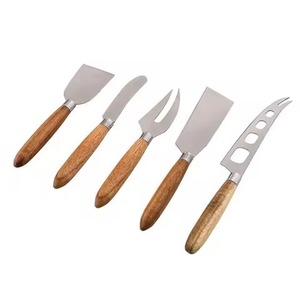 ชุดมีดชีสสแตนเลสพรีเมียม ใบมีดคม ชุดอุปกรณ์ตัดชีส ชุดเสิร์ฟในครัว อุปกรณ์เตรียมอาหาร - Product Image 2