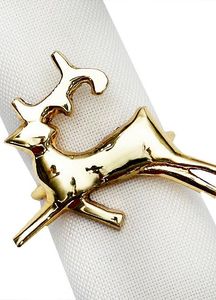 Anillo para Servilletas de Metal Chapado en Oro para Decoración de Mesa en Comedores de Lujo, Recepciones de Bodas y Hoteles - Product Image 5
