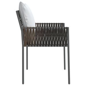 Ensemble de 4 chaises de jardin brunes pour l'extérieur - Product Image 5