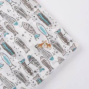 100% pur coton doux imprimé Animal matériel main bloc poisson imprimé tissu pour femmes et enfants robes vêtements pour rideaux chemises - Product Image 5