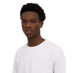 Nouveau sweat-shirt uni personnalisé à col rond, 100% coton molletonné, sweat-shirt uni unisexe pour homme - Product Image 2