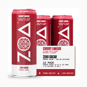 Bebidas energéticas ZOA Zero Sugar sabor melocotón blanco en oferta, para exportación - Product Image 4