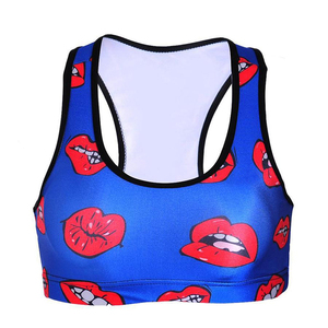 Brassière de sport pour femme, couleur unie, col en V, bretelles respirantes, débardeur de yoga et fitness pour l'été, course à pied, bonnets triangulaires, logo tissé - Product Image 4