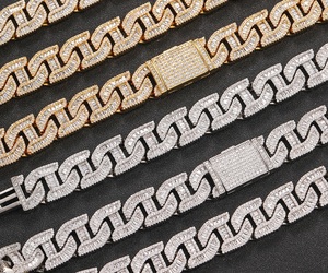 Mens Moissanite 925 Silver Cuban Link <b>Chain</b> Iced Out Hip Hop <b>Necklace</b> Luxury Statement <b>Chain</b> For Men Fashion Gift Style Lo - Product Image 4