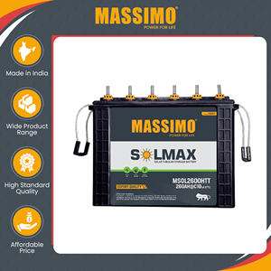 Batterie tubulaire haute performance au plomb-acide MASSIMO 260Ah 12V pour onduleurs, applications solaires et domestiques - Product Image 3