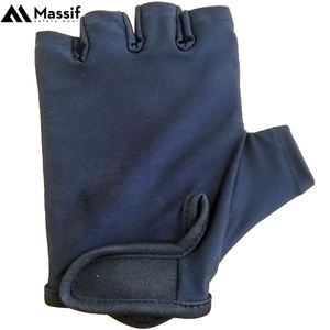 Gants de cyclisme unisexes en cuir Velocity Race Gear, les plus vendus, demi-doigts, rembourrés en gel, antidérapants, respirants, pour BMX, MX, ATV, VTT - Product Image 3
